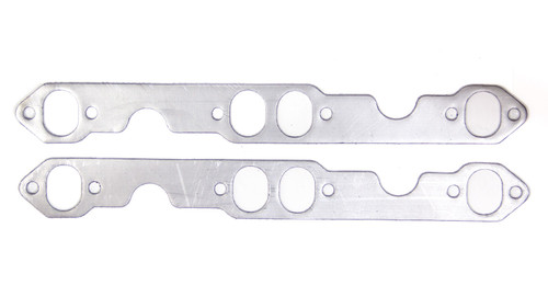 Exhaust Header / Manifold Gasket - 1.250 x 1.625 in Oval Port - Graphite - Small Block Chevy - Pair