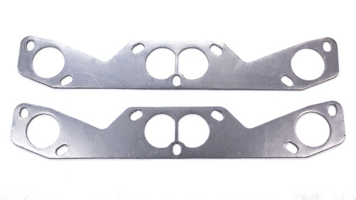 Exhaust Header / Manifold Gasket - 1.937 in Round Port - Graphite - Stahl 7-Bolt Pattern - Small Block Chevy - Pair