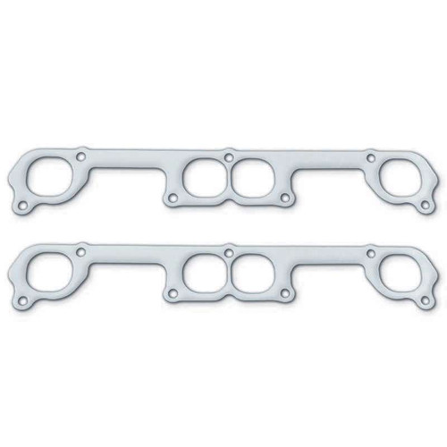 Exhaust Header / Manifold Gasket - 2 x 1.875 in Round Port - Graphite - 18 Degree - Small Block Chevy - Pair