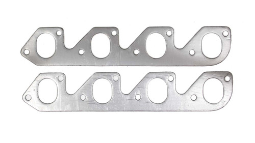 Exhaust Header / Manifold Gasket - 1.500 x 2.000 in Oval Port - Graphite - Ford Cleveland / Modified - Pair