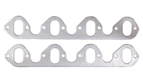 Exhaust Header / Manifold Gasket - 1.250 x 2.093 in Oval Port - Graphite - Big Block Ford - Pair