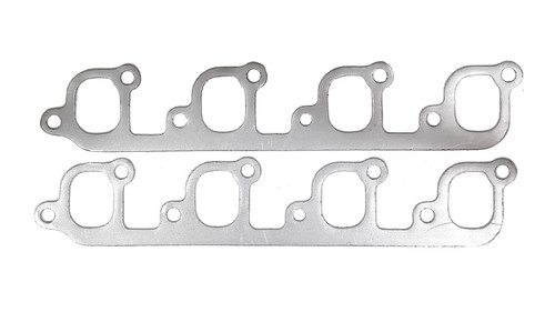 Exhaust Header / Manifold Gasket - 1.500 x 1.937 in Rectangular Port - Graphite - Ford Cleveland / Modified - Pair Exhaust Header / Manifold Gasket - 1.500 x 1.937 in Rectangular Port - Graphite - Ford Cleveland / Modified - Pair