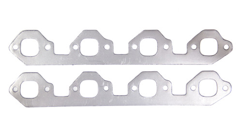 Exhaust Header / Manifold Gasket - 1.500 x 1.437 in Rectangular Port - Graphite - Big Block Ford - Pair Exhaust Header / Manifold Gasket - 1.500 x 1.437 in Rectangular Port - Graphite - Big Block Ford - Pair