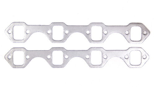 Exhaust Header / Manifold Gasket - 1.250 x 1.625 in Rectangular Port - Graphite - GT 40 Heads - Small Block Ford - Pair