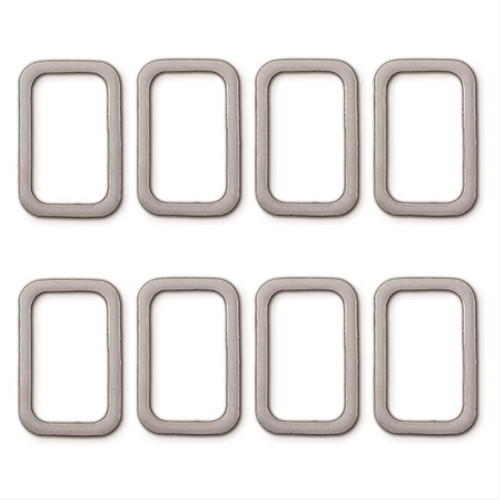 Exhaust Header / Manifold Gasket - 1.656 x 2.500 in Rectangle Port - 0.219 in Wide Faces - Graphite - Bassani Headers - Ford Modular - Set of 8