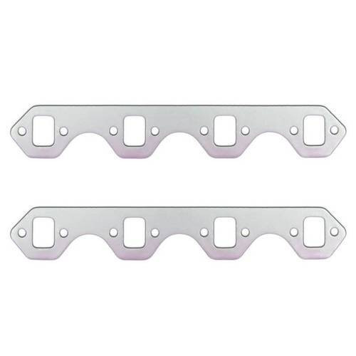 Exhaust Header / Manifold Gasket - 1.438 x 1.625 in Square Port - Graphite - 3 in Bolt Spacing - Small Block Ford - Pair