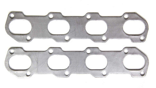 Exhaust Header / Manifold Gasket - 2.300 x 1.500 in Oval Port - Graphite - Ford Modular - Pair