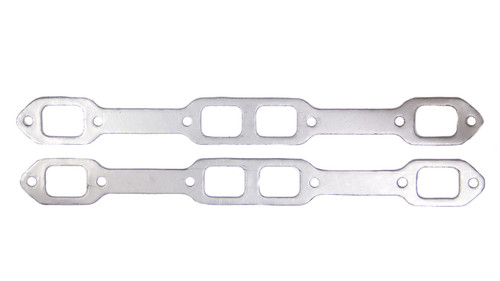 Exhaust Header / Manifold Gasket - 1.875 x 1.375 in Rectangular Port - Graphite - Mopar B / RB-Series - Pair