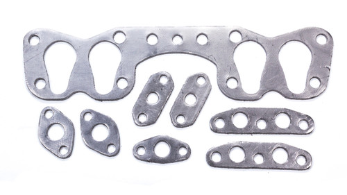 Exhaust Header / Manifold Gasket - 1.438 in x 2.375 in Egg Shaped Port - EGR / Air Tube Gaskets - Graphite - Toyota 4-Cylinder - Kit