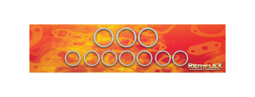 Exhaust Header / Manifold Gasket - 1.500 in ID x 1.875 in OD Crossover Pipe - 1.406 in ID x 2.281 in OD Head Connector - Graphite - Toyota 3.4L 1995-2004 - Kit
