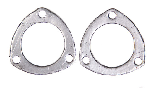 Collector Gasket - 0.125 in Thick - 2.5 in Diameter - 3-Bolt - Graphite - Pair
