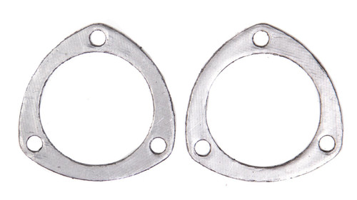 Collector Gasket - 0.125 in Thick - 3 in Diameter - 3-Bolt - Graphite - Pair