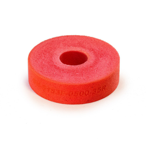 Bump Stop - 5150 Series - Puck - 2 in OD - 0.5 in ID - 0.5 in Tall - Soft - 35 Durometer - Foam - Red - Each