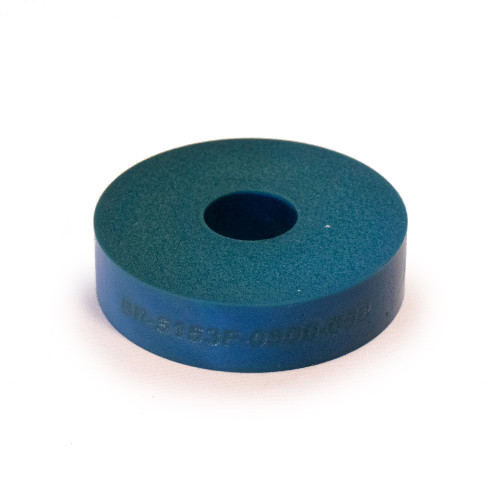 Bump Stop - 5153 Series - Puck - 2 in OD - 0.625 in ID - 0.5 in Tall - Hard - 65 Durometer - Foam - Blue - Each Bump Stop - 5153 Series - Puck - 2 in OD - 0.625 in ID - 0.5 in Tall - Hard - 65 Durometer - Foam - Blue - Each