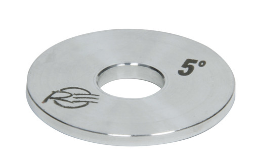 Tapered Washer - Bump Stop Divider - 2 in OD - 0.625 in ID - 5 Degree Taper - Aluminum - Clear Anodized - Each