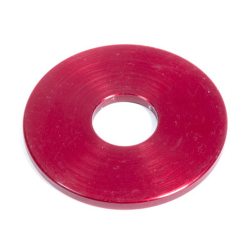 Flat Washer - Bump Stop Divider - 2 in OD - 0.631 in ID - 0.125 in Thick - Aluminum - Red Anodized - Each