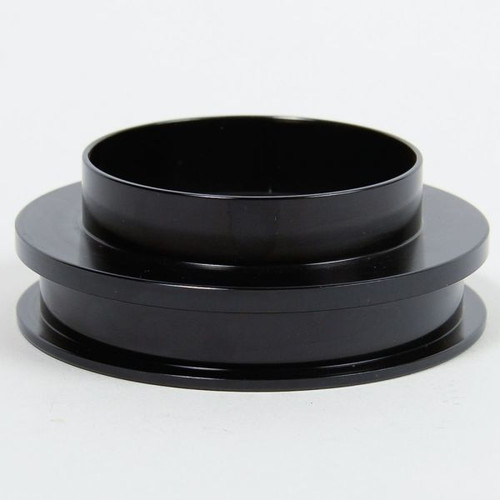 Coil-Over Spring Spacer - 0.75 in Tall - 2.5 in Spring - Aluminum - Black Anodized - Each