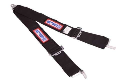 Shoulder Belt - Latch and Link - SFI 16.1 - 75 in Length - 3 in Width - Pull Down Adjust - Bolt-In - V-Type Harness - Black - Each