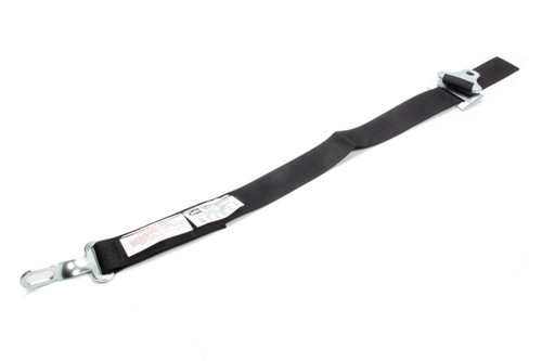 Anti-Submarine Harness - Latch and Link - SFI 16.1 - 2 in Width - Bolt-In / Wrap Around - Individual Harness - Black - Each