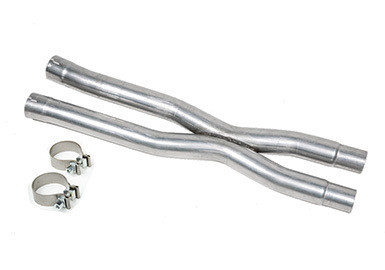 Exhaust X-Pipe - 2.5 in Diameter - Stainless - Natural - Ford Coyote - Ford Mustang 2015-17 - Each