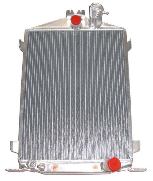 Radiator - 16.5 in W x 27 in H x 2.25 in D - Center Inlet - Passenger Side Outlet - Aluminum - Natural - Each