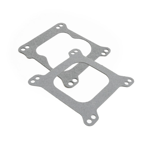 Carburetor Base Plate Gasket - 4-Barrel - Open - One Square Bore - One Spread Bore - 0.063 in Thick - Composite - Spread / Square Bore Adapter - Kit