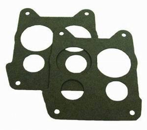 Carburetor Base Plate Gasket - 4-Barrel - 4 Hole - 0.063 in Thick Composite - Spread Bore - Pair