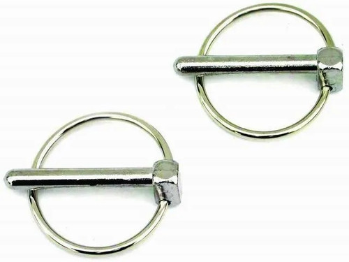 Torsion Clip - 0.25 in OD - Steel - Chrome - RPC Hood Pins - Pair