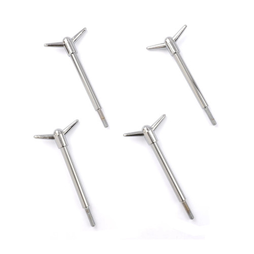 Valve Cover Fastener - Wing Nut - 1/4-20 in Thread - 3.500 in Long - Steel - Chrome - Set of 4 Valve Cover Fastener - Wing Nut - 1/4-20 in Thread - 3.500 in Long - Steel - Chrome - Set of 4