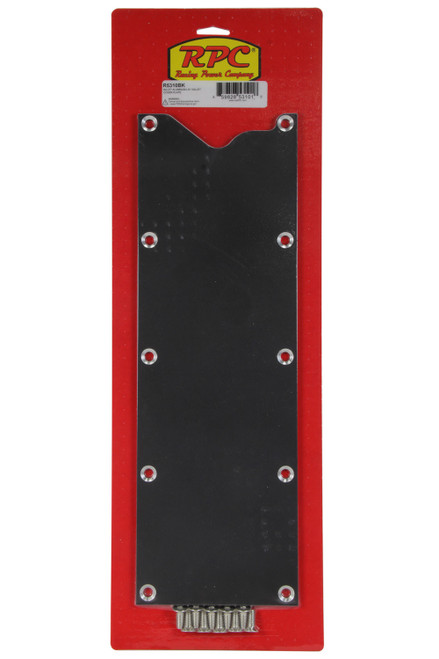 Valley Cover - 0.25 in Thick - Hardware - Aluminum - Black Anodized - GM LS-Series - Each