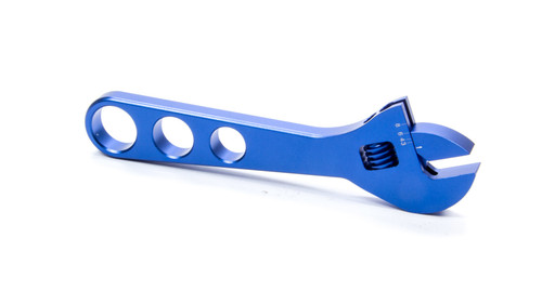 Adjustable AN Wrench - Single End - 3 AN to 8 AN - Aluminum - Blue Anodized - Each
