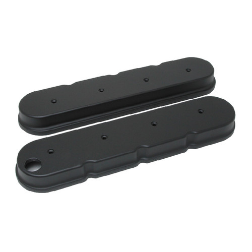 Valve Cover - Short - 2.5 in Height - Hardware Included - Aluminum - Black Anodized - GM LS-Series - Kit