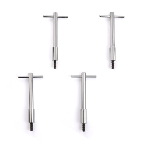 Valve Cover Fastener - Wing Nut - 5/16-18 in Thread - 5.000 in Long - Steel - Chrome - Set of 4