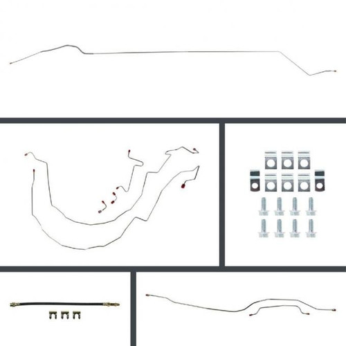 Brake Line Kit - Pre Bent - OE Replacement - Hardware - GM A-Body 1955-57 - Kit