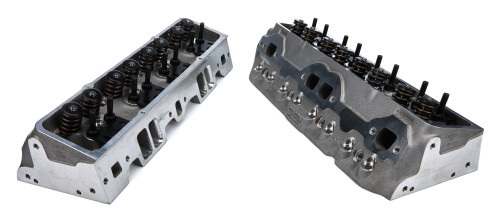 Cylinder Head - IMCA Sprint Car Series - Assembled - 1.940 / 1.600 in Valves - 70 cc Chamber - 1.250 in Springs - Straight Plug - Aluminum - Small Block Chevy - Pair