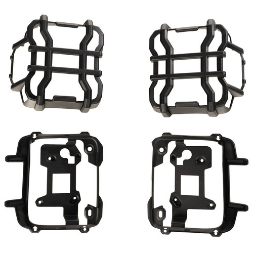 Tail Light Guard - Aluminum - Black Powder Coat - Jeep Wrangler JL 2018-19 - Pair Tail Light Guard - Aluminum - Black Powder Coat - Jeep Wrangler JL 2018-19 - Pair