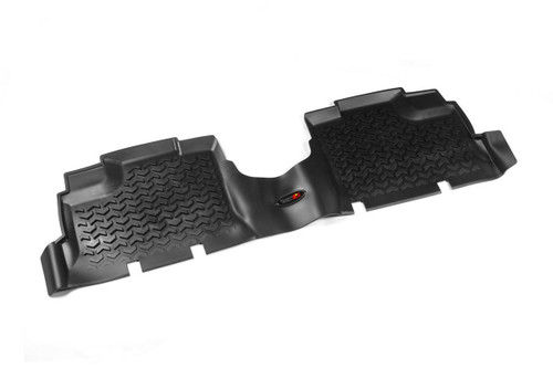 Floor Liner - All Terrain - 2nd Row - Plastic - Black - Jeep Wrangler JK 2007-18 - Each