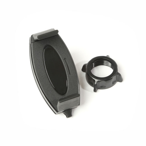 Cell Phone Holder - Panel Mount - Swivel - Black - Plastic - Rugged Ridge Multi-Mount - Each