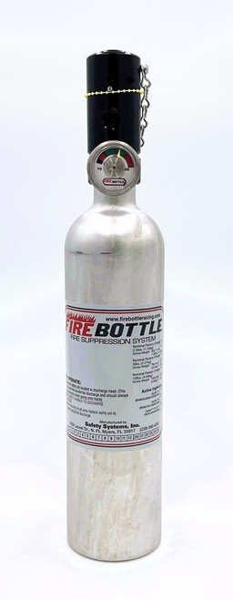 Fire Suppression System - Fire Bottle - RC - Manual - novec 1230 - SFI Rated - 2.5 lb Bottle - Fittings / Hose / Mount / Pull Cable - Kit Fire Suppression System - Fire Bottle - RC - Manual - novec 1230 - SFI Rated - 2.5 lb Bottle - Fittings / Hose / Mount / Pull Cable - Kit