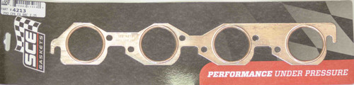Exhaust Header / Manifold Gasket - Pro Copper - 2.250 in Round Port - Copper - Big Block Chevy - Pair