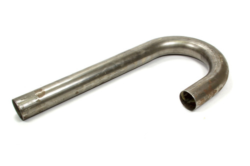Exhaust Bend - J-Bend - Mandrel - 1.875 in Diameter - 4 in Radius - 3 x 15 in Legs - 18 Gauge - Steel - Each