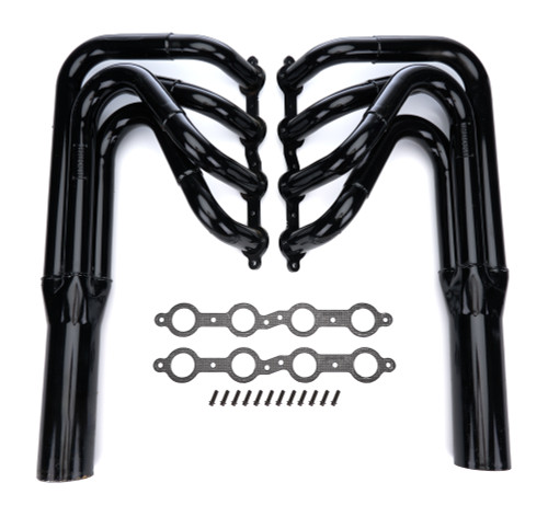 Headers - Sprint / Dyno - 1.75 to 1.875 in Primary - 3.5 in Collector - Gaskets / Hardware Included - Steel - Black Paint - GM LS-Series - Pair Headers - Sprint / Dyno - 1.75 to 1.875 in Primary - 3.5 in Collector - Gaskets / Hardware Included - Steel - Black Paint - GM LS-Series - Pair