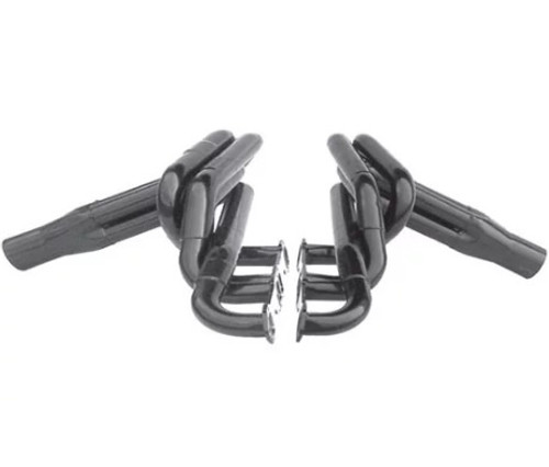 Headers - IMCA-UMP Stock Car - 1.625 to 1.75 in Primary - 3 in Collector - Gaskets / Hardware Included - 8 in Collector - Gaskets / Hardware Included Length - Steel - Black Paint - Small Block Chevy - Pair Headers - IMCA-UMP Stock Car - 1.625 to 1.75 in Primary - 3 in Collector - Gaskets / Hardware Included - 8 in Collector - Gaskets / Hardware Included Length - Steel - Black Paint - Small Block Chevy - Pair