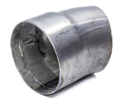 Exhaust Tip - Clamp-On - 3.5 Inlet - 3.5 in Round Outlet - 4.5 in Long - Single Wall - Cut Edge - Angled Cut - Turnout Style - Steel - Natural - Each Exhaust Tip - Clamp-On - 3.5 Inlet - 3.5 in Round Outlet - 4.5 in Long - Single Wall - Cut Edge - Angled Cut - Turnout Style - Steel - Natural - Each