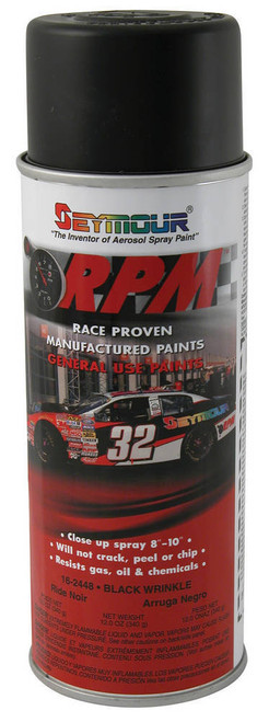 Paint - High Temperature - Vinyl Resin - Wrinkle Black - 12 oz Aerosol - Each