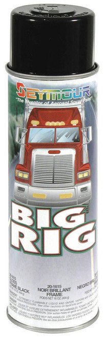 Paint - Big Rig - Alkyd Enamel - Gloss Black - 16 oz Aerosol - Each Paint - Big Rig - Alkyd Enamel - Gloss Black - 16 oz Aerosol - Each