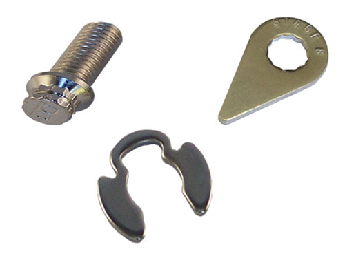 Distributor Bolt - Hex Head - Locking - Steel - Nickel Plated - GM V6 / V8 - Each