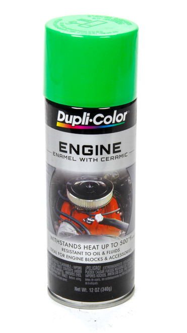 Paint - Dupli-Color - Engine - High Temperature - Enamel - Gloss Grabber Green - 12 oz Aerosol - Each