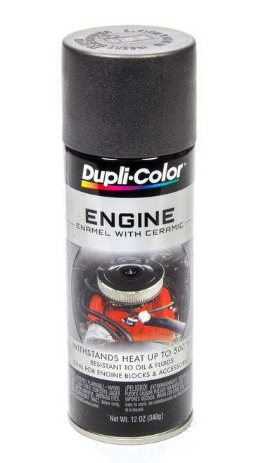 Paint - Dupli-Color - Engine - High Temperature - Enamel - Gloss Cast Iron - 12 oz Aerosol - Each