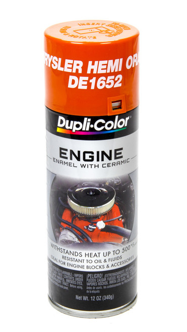 Paint - Dupli-Color - Engine - High Temperature - Enamel - Gloss Chrysler Hemi Orange - 12 oz Aerosol - Each Paint - Dupli-Color - Engine - High Temperature - Enamel - Gloss Chrysler Hemi Orange - 12 oz Aerosol - Each